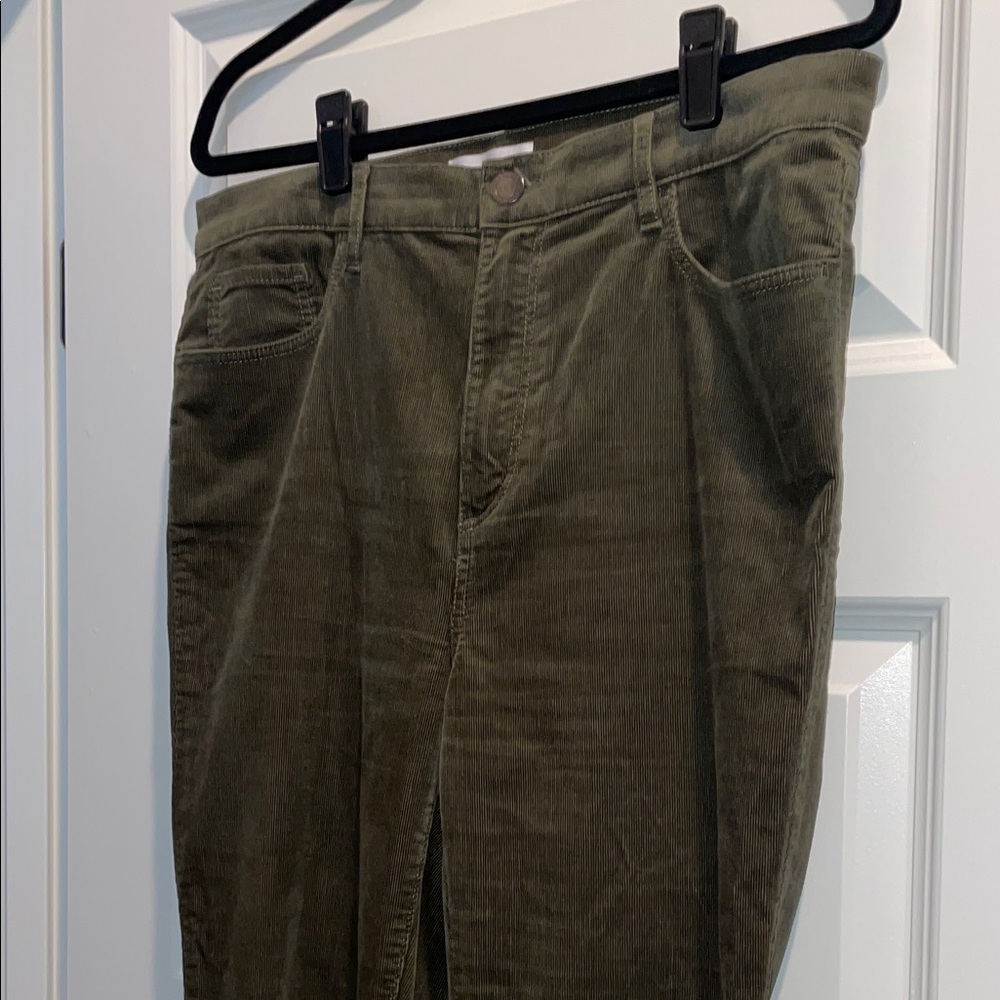 LOFT Green Corduroy Pants Size 12